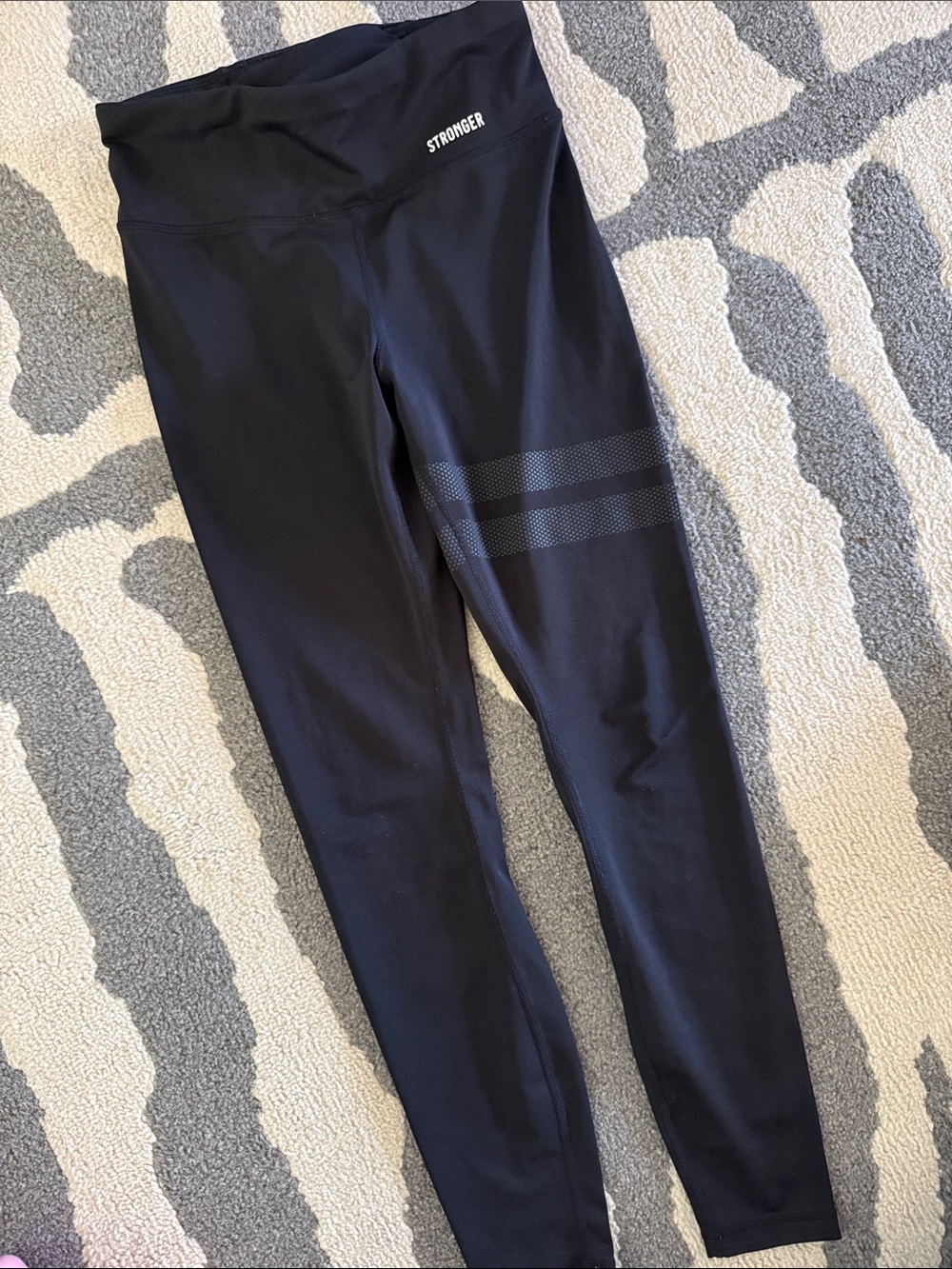 Stronger High-Waist Black Leggings